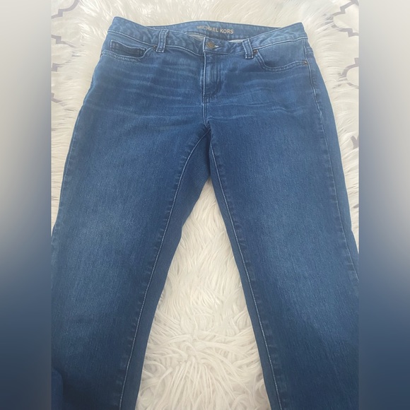 SOLD Michael Kors Izzy Undone Raw Edge Skinny Jeans - Picture 5 of 9